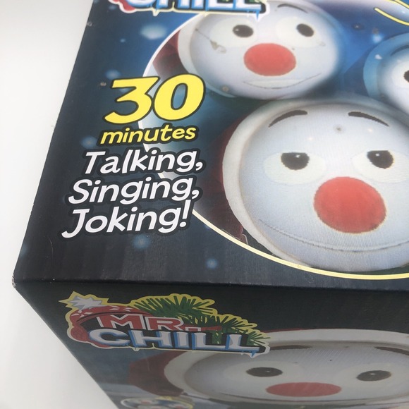Christmas Mr Chill Talking Snowman Animated New Talks Sings 3D Speaker Projector - Picture 9 of 16